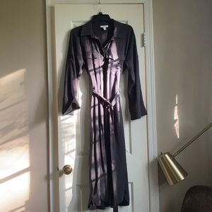 Topshop Belted Button-Down Shirt Dress